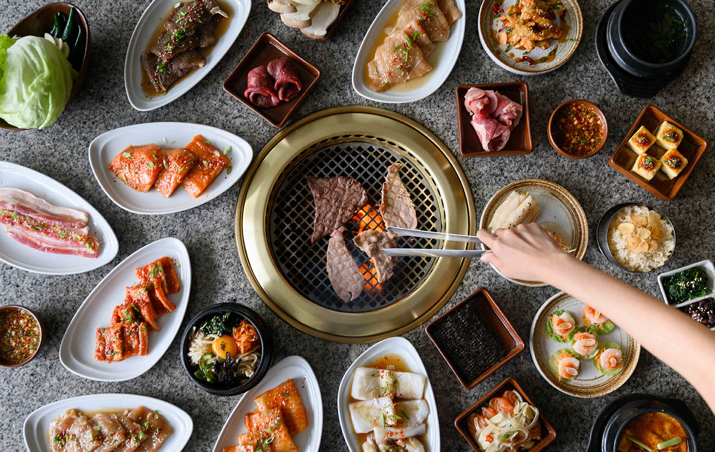 Korean BBQ Background